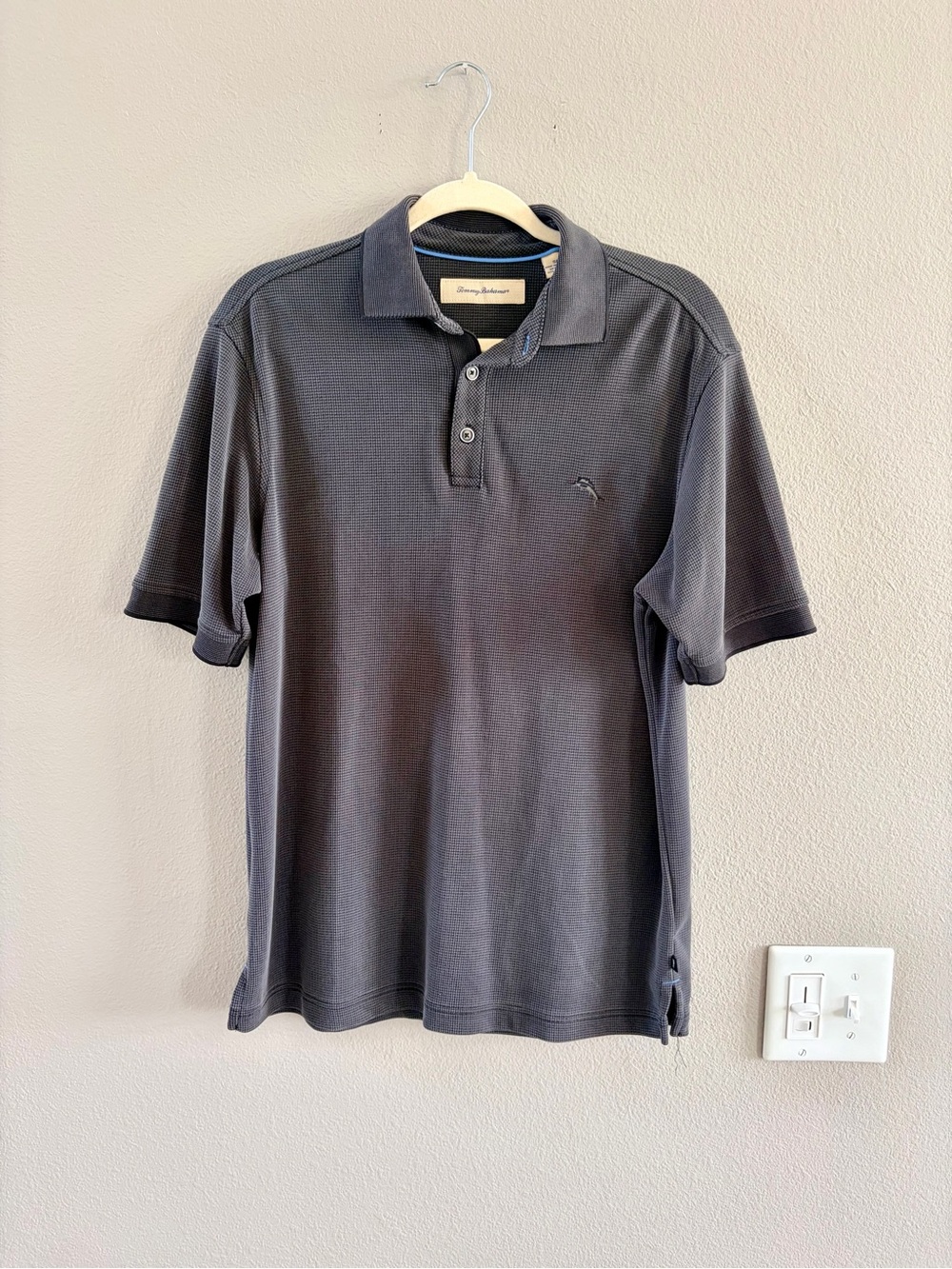 Tommy Bahama Men's Small Short Sleeve Polo - Charcoal
